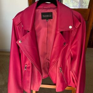 Eloquii Faux Leather Moto Jacket